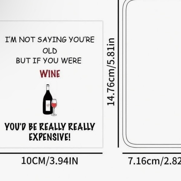 NWOT birthday WINE BOTTLE LABEL - Picture 2 of 3